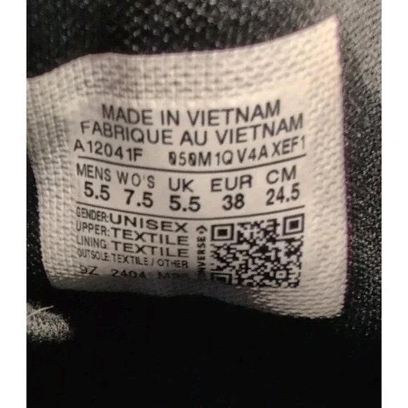 Converse Chuck Taylor All Star Celestial High-Top Sneaker Womens 7.5 Blk A12041F - Picture 7 of 9